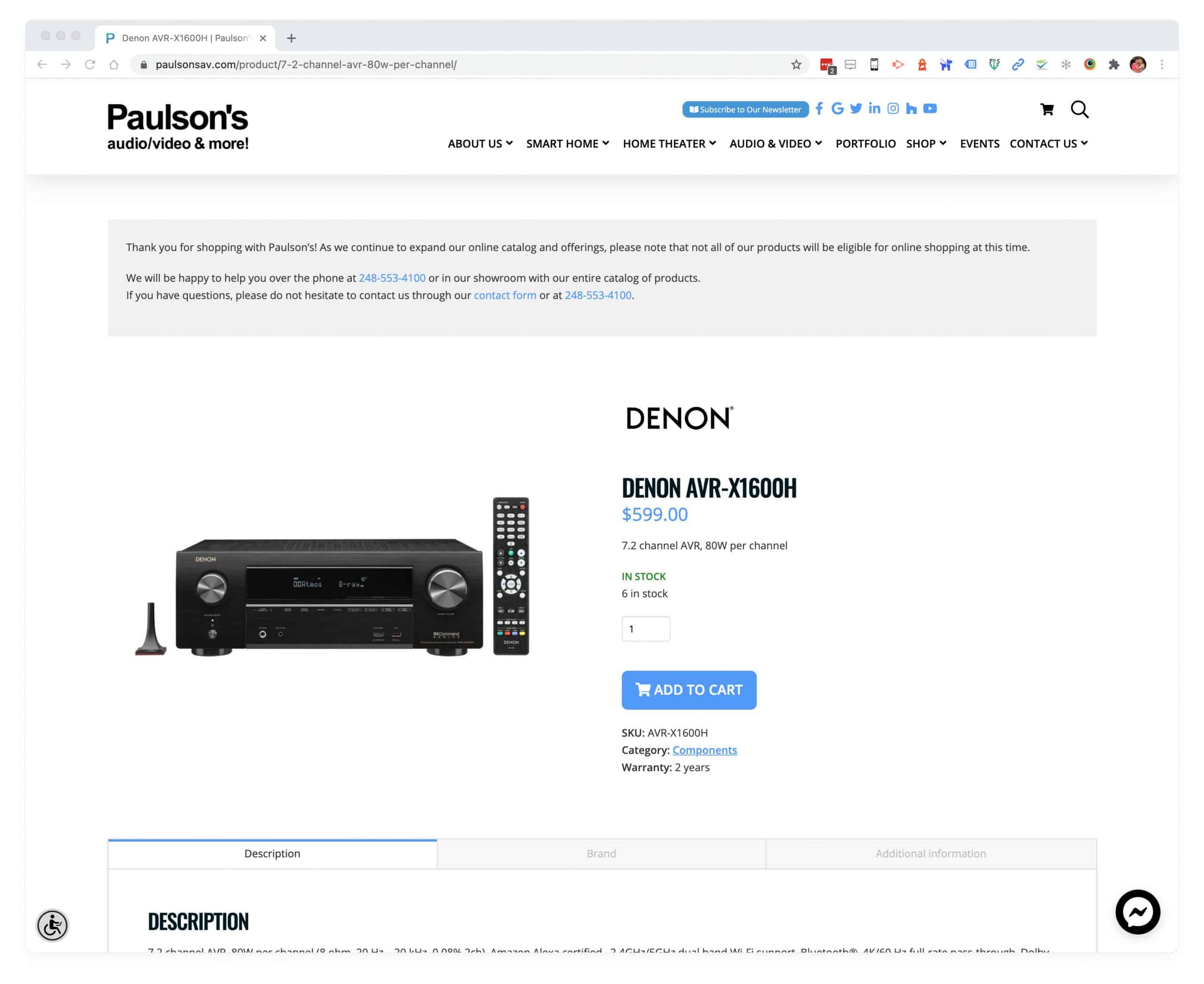 Product Detail Page