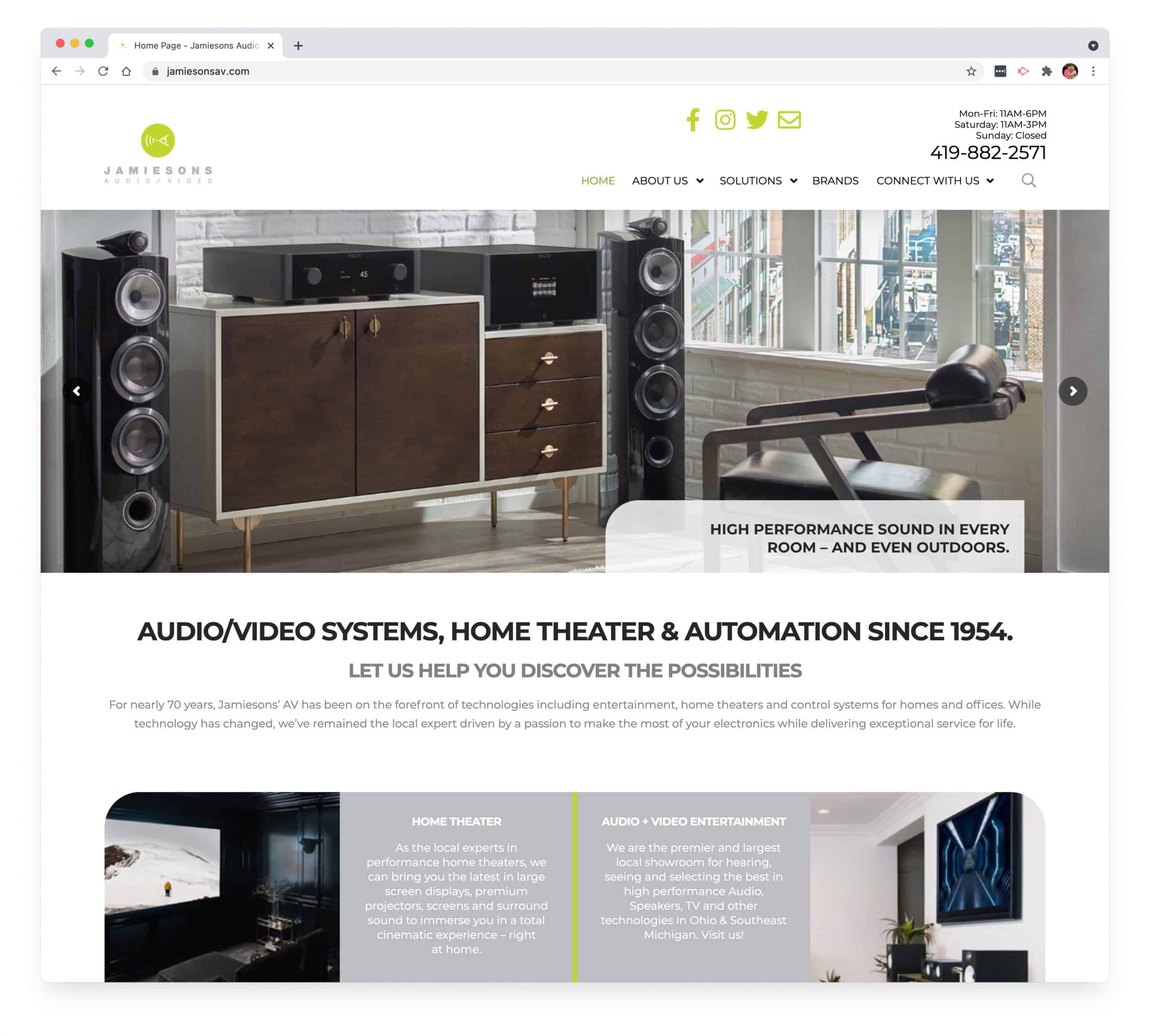 Jamiesons AV Home Page