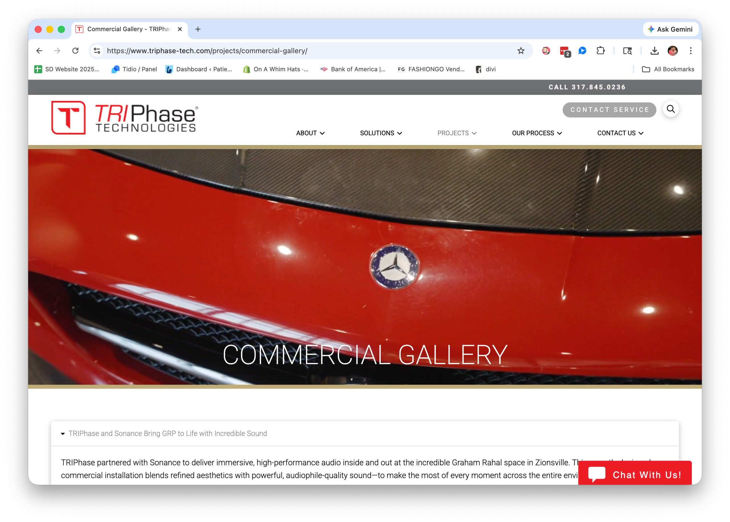 TRIPhase Technologies Commercial Gallery Page